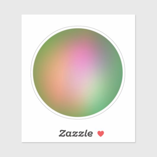 Groene parel sticker (Vel)