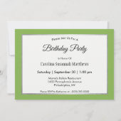  Groene Parkiet Foto Verjaardag Kaart (Achterkant)