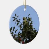 Groene parkiet keramisch ornament (Rechts)