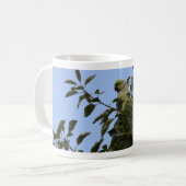 Groene parkiet koffiemok (Voorkant links)