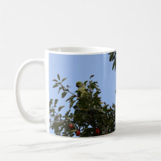 Groene parkiet koffiemok