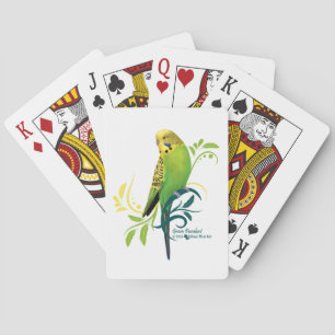 Groene Parkiet Pokerkaarten