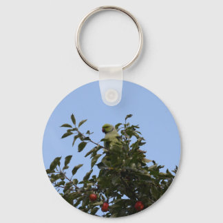 Groene parkiet sleutelhanger