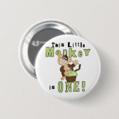 Groene Partij Eerste Dag Hemdhemden en Gifts Ronde Button 5,7 Cm (Voorkant /achterkant)