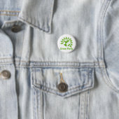 Groene Partij Ronde Button 3,2 Cm (In situ)