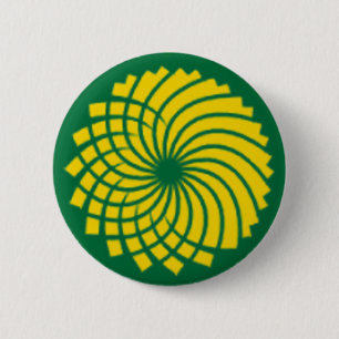 GROENE PARTIJ RONDE BUTTON 5,7 CM