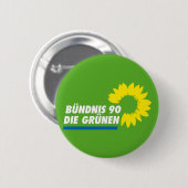 Groene Partij van Duitsland Ronde Button 5,7 Cm (Voorkant /achterkant)