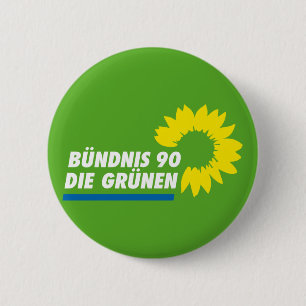 Groene Partij van Duitsland Ronde Button 5,7 Cm