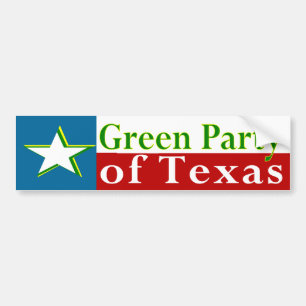 Groene Partij van Texas bumpersticker