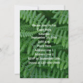 groene partij voor de Natuur van varens Kaart (Voorkant)