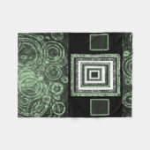 groene pasley , aangepast deken van fleece (Voorkant (Horizontaal))