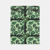 groene pasley , aangepast deken van fleece (Voorkant)