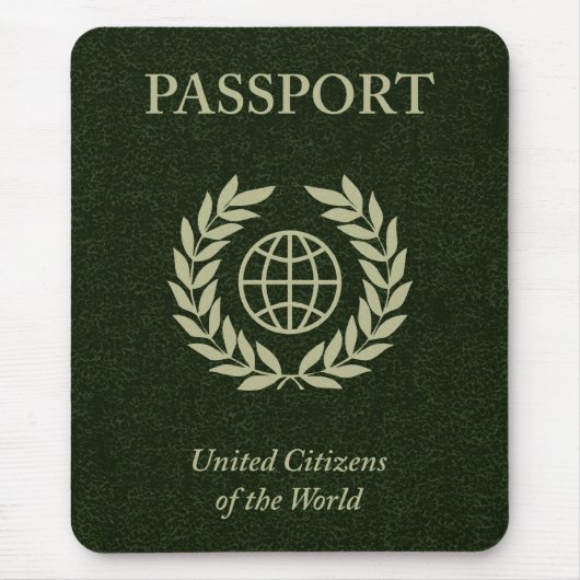 groene paspoort muismat (Voorkant)