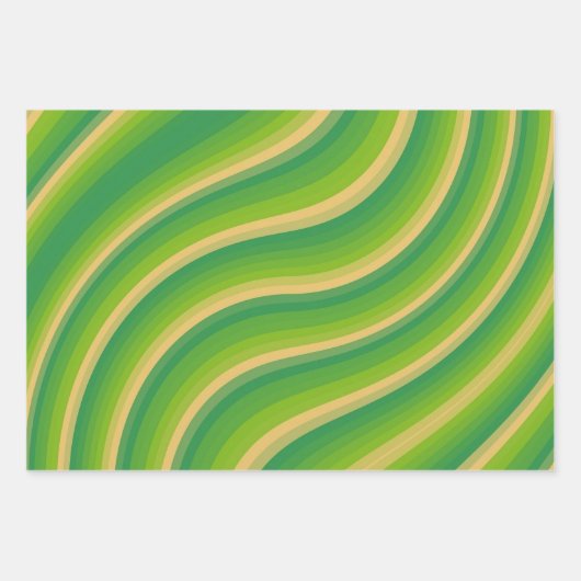 Groene passie inpakpapier vel (Voorkant)