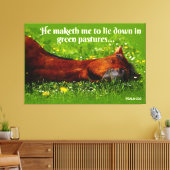 Groene pasta canvas afdruk (Insitu (Woonkamer))