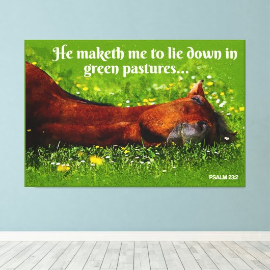 Groene pasta canvas afdruk (Insitu (Houten vloer))