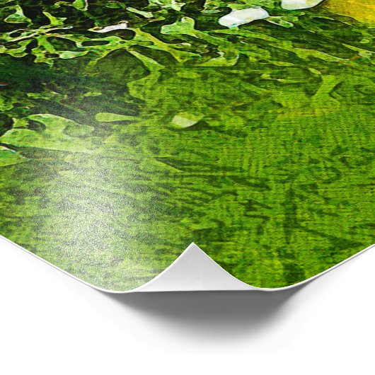 Groene pasta foto afdruk (Hoek)