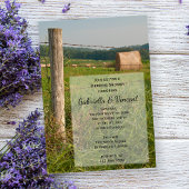 Groene pasteien Land Ranch Wedding Shower Kaart