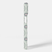 Groene Pastel Bloementegels Case-Mate iPhone Case (Achterkant / Rechts)