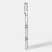 Groene Pastel Bloementegels Case-Mate iPhone Case (Achterkant / Links)