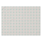 Groene Pastel Bloementegels Tafelkleed (Voorkant (Horizontaal))