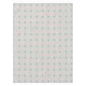 Groene Pastel Bloementegels Tafelkleed (Voorkant)