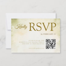 Groene Pastel Bloemige Aquarel Trouw-RSVP 