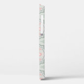 Groene Pastel Bloemtegels Case-Mate iPhone Case (Achterkant / Links)