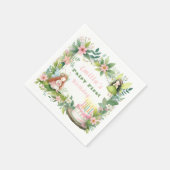 Groene Pastel Fairy Eerste Verjaardag - Servet (Hoek)