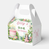Groene pastel fee verjaardag - bedankdoosjes (Achterkant)