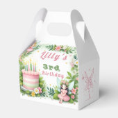 Groene pastel fee verjaardag - bedankdoosjes (Voorkant Zijde)