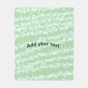 Groene pastel glitters glans naam tekst boho retro fleece deken