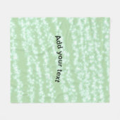 Groene pastel glitters glans naam tekst boho retro fleece deken (Voorkant (Horizontaal))