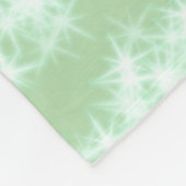 Groene pastel glitters glans naam tekst boho retro fleece deken (Hoek)