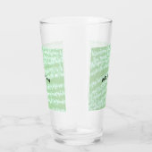 Groene pastel glitters glans naam tekst boho retro glas (Rechts)