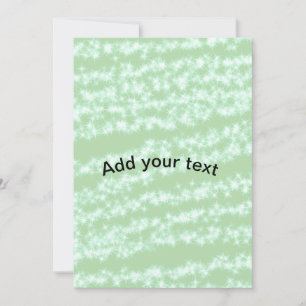 Groene pastel glitters glans naam tekst boho retro kaart