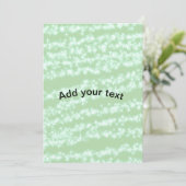 Groene pastel glitters glans naam tekst boho retro kaart (Staand voorkant)