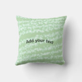 Groene pastel glitters glans naam tekst boho retro kussen (Achterkant)