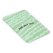 Groene pastel glitters glans naam tekst boho retro magneet (Rechterzijde)