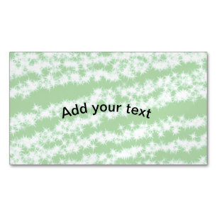 Groene pastel glitters glans naam tekst boho retro magnetisch visitekaartje