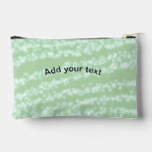 Groene pastel glittersparel naam tekst boho retro etui (Achterkant)
