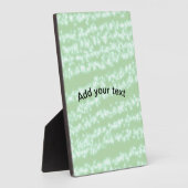 Groene pastel glittersparel naam tekst boho retro fotoplaat (Zijkant)