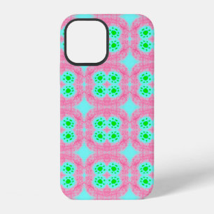 Groene pastel hoes, tribale ikat print. Moderne st iPhone 12 Hoesje