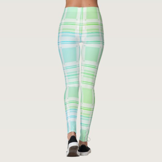 Groene pastel leggings (Achterkant)
