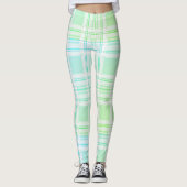 Groene pastel leggings (Voorkant)