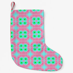 Groene pastelcover, tribale ikat print. Modern-sty Kleine Kerstsok