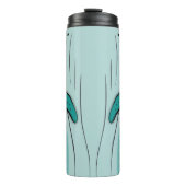 Groene pastelvinvis thermosbeker (Voorkant)