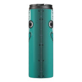 Groene pastelvinvis thermosbeker (Achterkant)