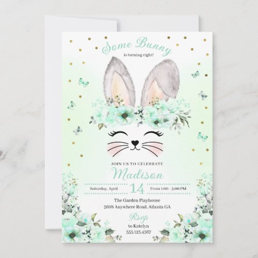 Groene pasteuze bloeitijd kaart (Voorkant)