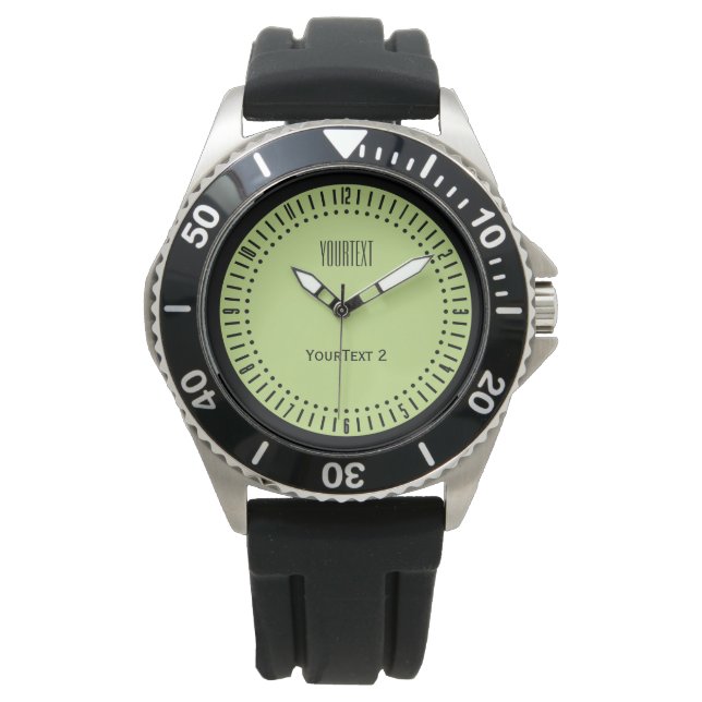 Groene pastolaire lentkleur voor persoonlijk gebru horloge (Voorkant)